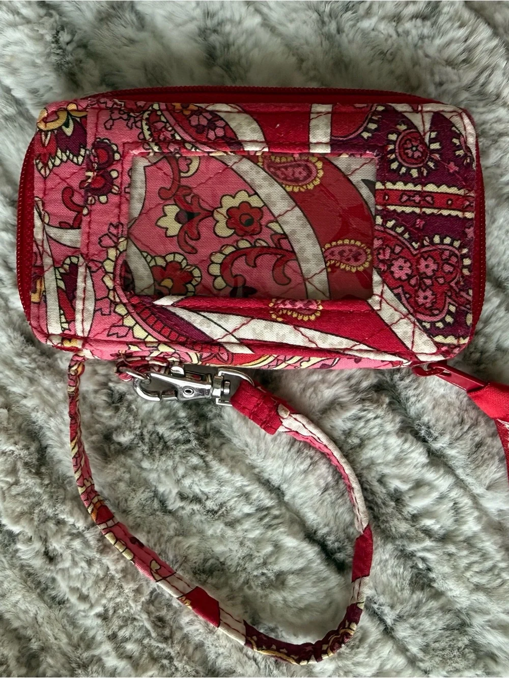 Vera Bradley Rosy Posies Quilted Crossbody & Wristlet Set
